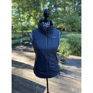 Columbia Vest Women’s Off Black Full Zip Sleeveless Casual Size XS Black Outdoor